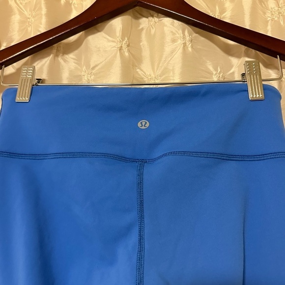 Lululemon Wunder Under Crop Leggings Reversible Blue - Picture 13 of 15